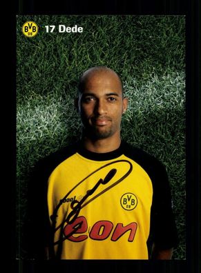 Dede Autogrammkarte Borussia Dortmund 2001-02 Original Signiert