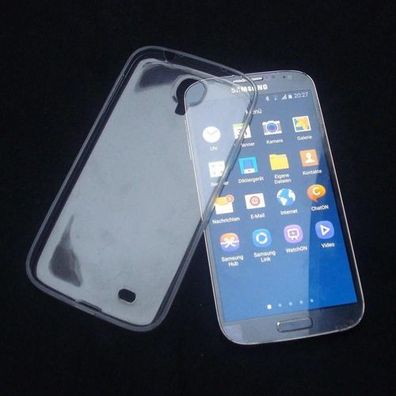 Silikon Handyhülle Schutz Hülle Samsung Galaxy S4 Transparent Case Cover