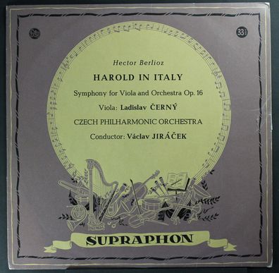 Supraphon LPV-221 - Harold In Italy - Symphony For Viola And Orchestra Op. 16