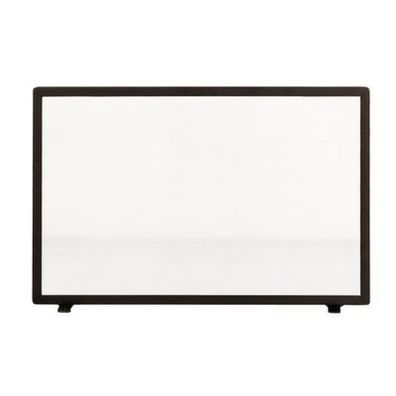 Heibi Funkenschutz Stahl/Glas schwarz 71x15x47 cm einteilig