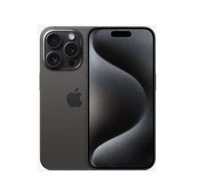 Apple iPhone 15 Pro - 1TB - Titan Schwarz inkl. Silikon Case & Schutz Glas