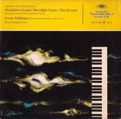 Deutsche Grammophon LPE 17 026 - Klaviersonaten Cis-Moll Op. 27 Nr. 2 Und C-Moll
