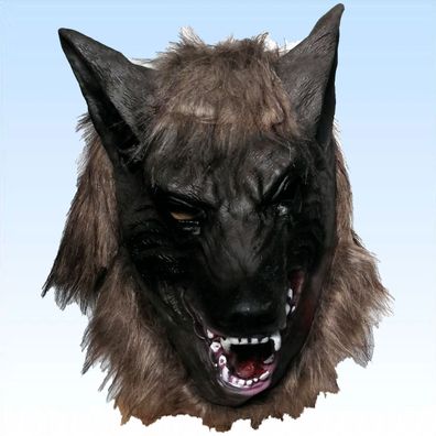 Wolfsmaske Maske Wolf Wolfmaske Vollmaske Tiermaske Fasching Karneval Maskerade