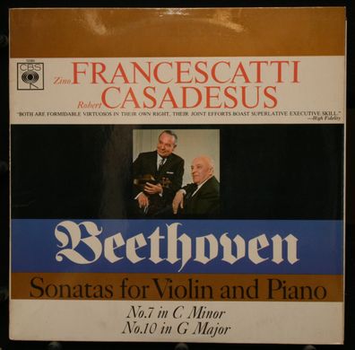 Columbia MS 6427 - Beethoven Sonatas For Violin & Piano, No. 3 In E Flat, No. 4