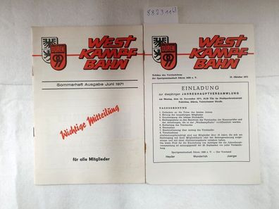 Westkampfbahn - Mitteilungsblätter der Sportgemeinschaft Düren 1971 :