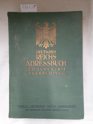 Deutsches Reichs-Adressbuch : 1935 : Band I : Adressenband :