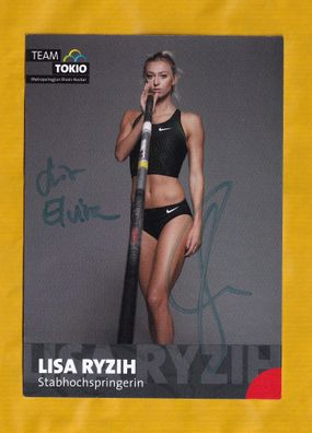 Lisa Ryzih ( Stabhochspringerin )- persönlich signiert