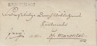 vollständiger Vorphilabrief aus dem Jahr 1832 von Buchau nach Mariental