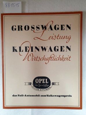 Grosswagen - Kleinwagen :