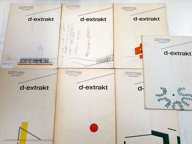 d-extrakt, Konvolut von 7 Heften der Jahre 1970-71