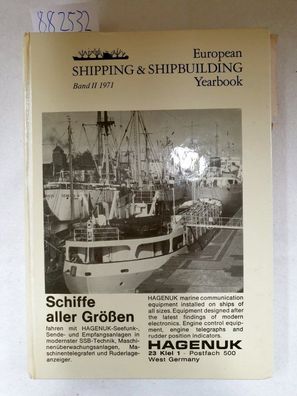 European Shipping & Shipbuilding Yearbook: Band II, 1971. (Zweisprachig: Englisch / D