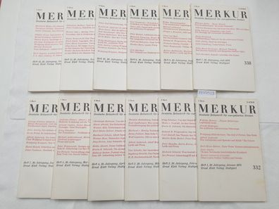 1976) Merkur : Deutsche Zeitschrift für europäisches Denken : Jhg. 1976 : komplett :