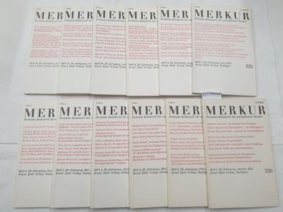 1975) Merkur : Deutsche Zeitschrift für europäisches Denken : Jhg. 1975 : Komplett :