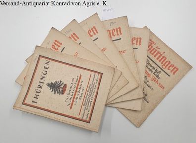 Thüringen : Eine Monatszeitschrift für alte und neue Kultur : (Konvolut aus 9 Heften