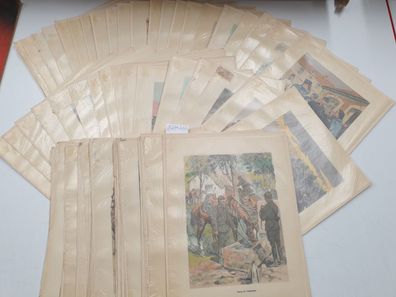 Konvolut aus 111 Illustrationen von Maurice Toussaint : aus Les Uniformes de l'armee