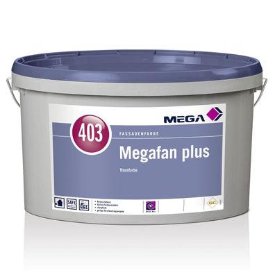 MEGA 403 Megafan Plus Fassadenfarbe 12,5 Liter weiß