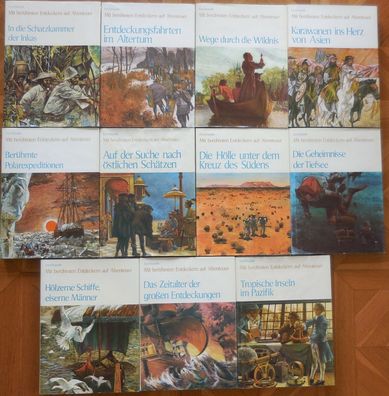 11 Bände Mit Berühmten Entdeckern auf Abenteuer (eb154)
