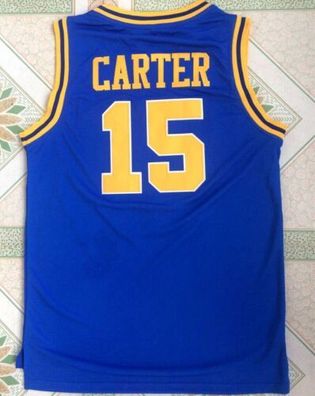 Retro 15 Vince CARTER Mainland High School Blue Mens Basketball Jersey Stitched