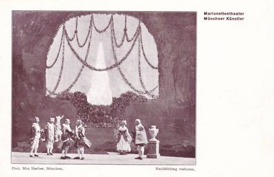 Postkarte Marionettentheater Münchner Künstler (2)