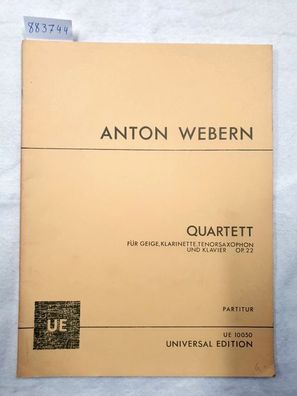 Quartett für Geige, Klarinette, Tenorsaxophon und Klavier (Op. 22) :