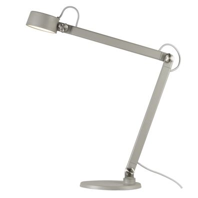 dftp NOBU LED Schreibtischlampe grau 600lm mit Schalter 49,5x10,5x46,5cm