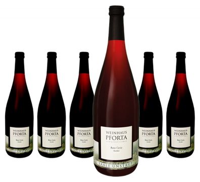 6 x Kloster Pforta Klosterschoppen Rot Qualitätswein halbtrocken