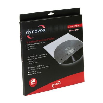 Dynavox Schallplatten-Innenhüllen / 50 Stück / antistatisch