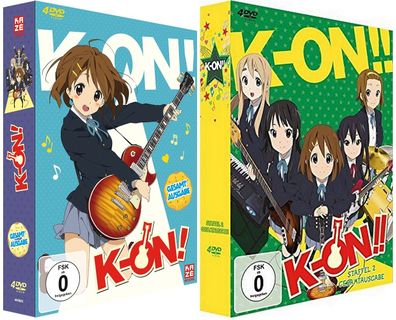 K-ON! - Staffel 1-2 - DVD - NEU