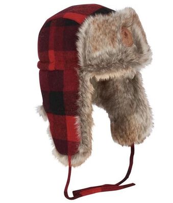 Pinewood Classic Checked Fur Hat
