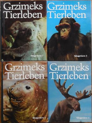 Grzimeks Tierleben. Enzyklopädie des Tierreiches. Säugetiere 1-4