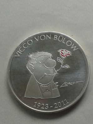 20 euro 2023 100. Geburtstag Vicco von Bülow alias Loriot 925er Sterlingsilber