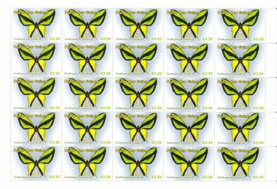 Papua New Guinea: 2006. kompletter Bogen Schmetterling MNH * ** Y&T 1102 Mi 1199