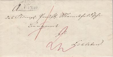 alter vollständiger Vorphilabrief aus dem Jahr 1847