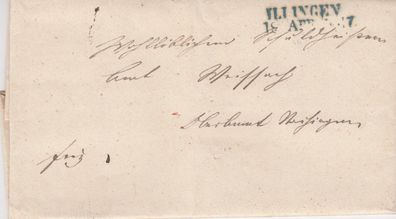 vollständiger Vorphilabrief aus dem Jahr 1847 von Illingen nach ?