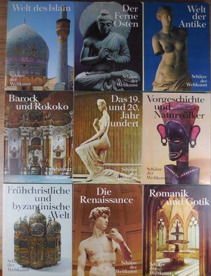 9 Bände Schätze der Weltkunst
