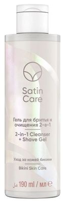 Gilette Satin Care Intimpflege Damen 2-in-1 Cleanser + Shave Gel 190 ml
