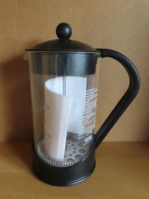 Kaffeebereiter Crema von rastal schwarz Pressieb Edelstahl