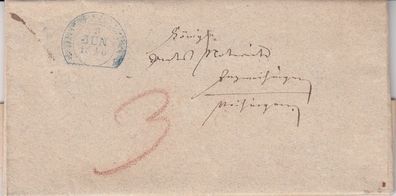 2x gelaufener vollständiger Vorphilabrief aus dem Jahr 1846