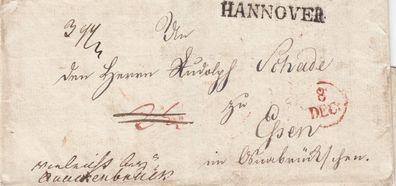 Vorphilabrief aus dem Jahr ca. 1830 von Hannover nach Elsen