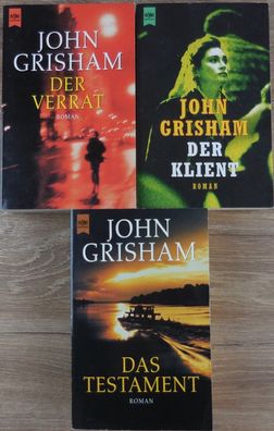3 spannende Romane von John Grisham