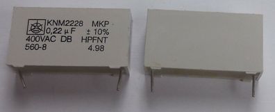 8 Stück KNM2228 MKP 0,22µF 400 VAC