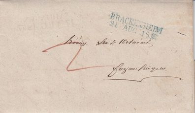vollständiger Vorphilabrief aus dem Jahr 1847 von Brackenheim nach ?