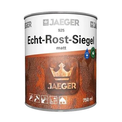 Jaeger 925 Echt-Rost-Siegel 0,75 Liter farblos