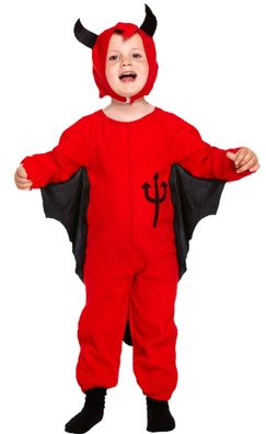 Kostüm Teufel 2- 4 Jahre Kleinkind Jungen Mädchen Devil Halloween (Gr. 92 - 104)