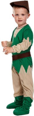 Robin Hood Kostüm 2- 4 Jahre Kleinkind Jungen Mittelalter (Gr. 92 - 104)