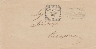 Italien Brief aus dem Jahr ca. 1860 von Lecce nach Carosino