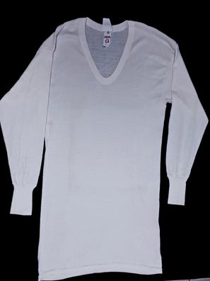 DDR NVA Unterhemd Langarm weißcreme Gr. 5