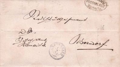 vollständiger Vorphilabrief 1872 von Endersbach nach Schorndorf