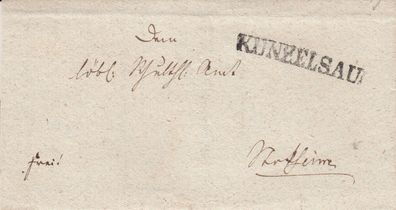 vollständiger Vorphilabrief aus dem Jahr 1834 von Künzelsau nach ???