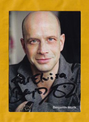 Benjamin Morik (deutscher Schauspieler ) - Autogrammkarte - persönlich signiert